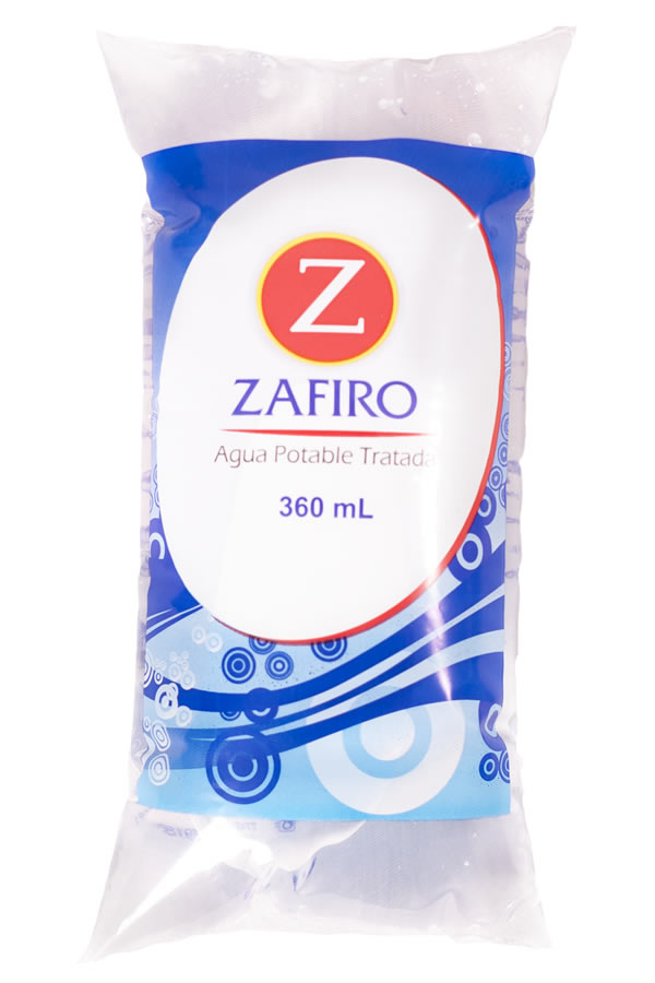 Agua en bolsa de 360 ml - Agua Zafiro