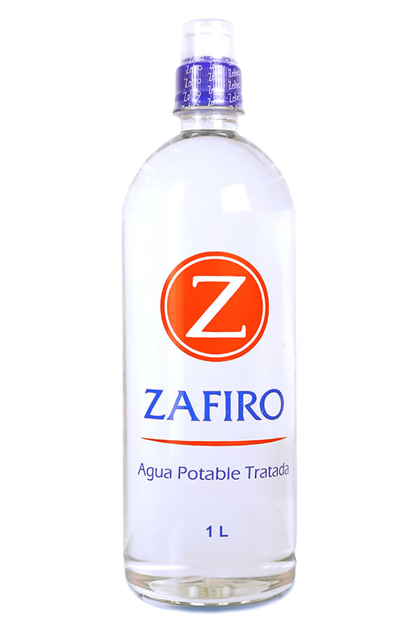 Agua en botella de 1 Litro - Agua Zafiro