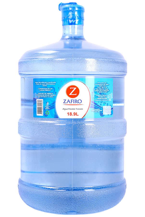Agua en botellón de 18.9 Litros - Agua Zafiro